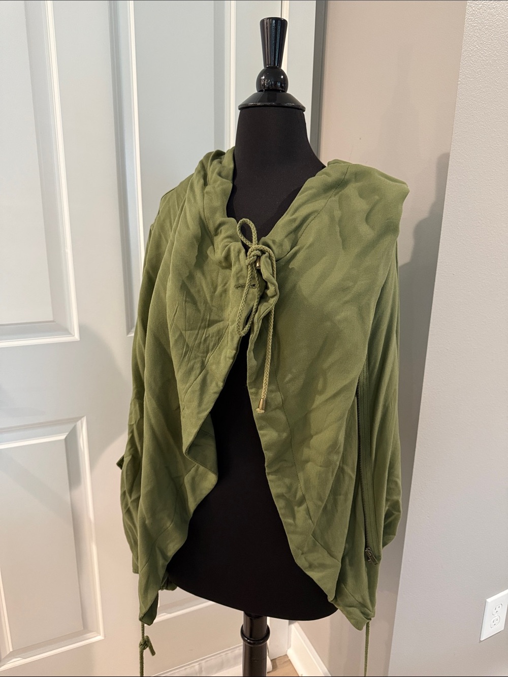 life in progress Olive Hooded Utility Jacket